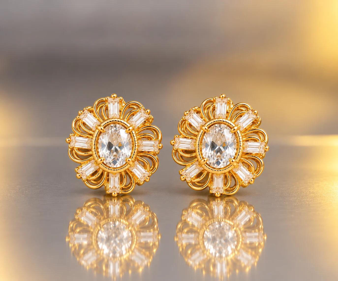 Regal Star Statement Earrings