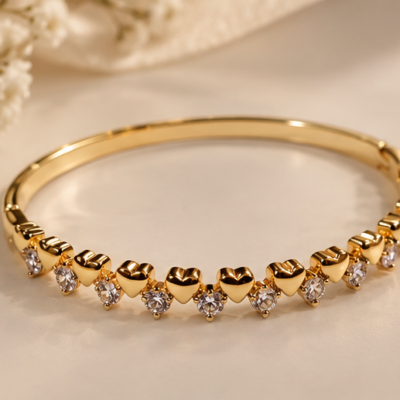 Heart & Diamond Bracelet