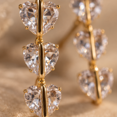 Heartline Trio Earrings