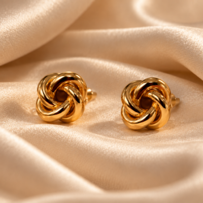 Everyday Knot Stud Earrings