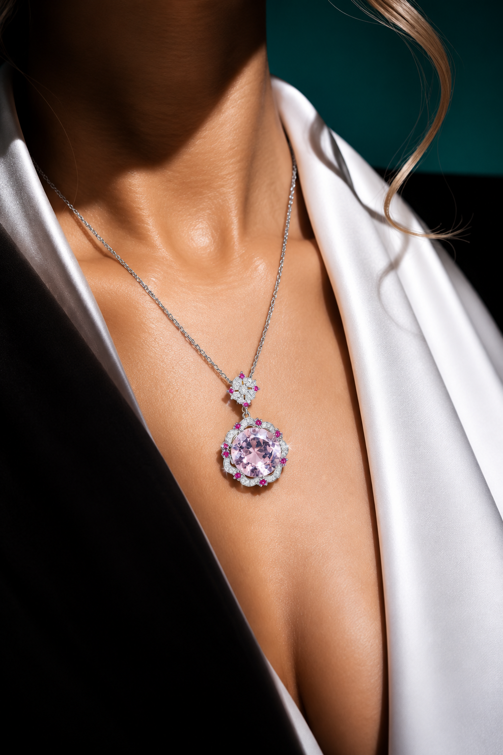 Cherry Blossom Statement Pendant - Image 2