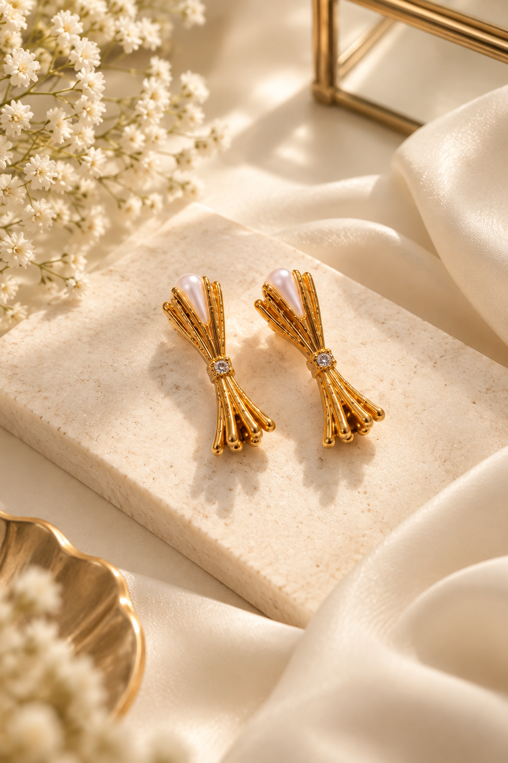 Pearl Cascade Earrings - Image 4