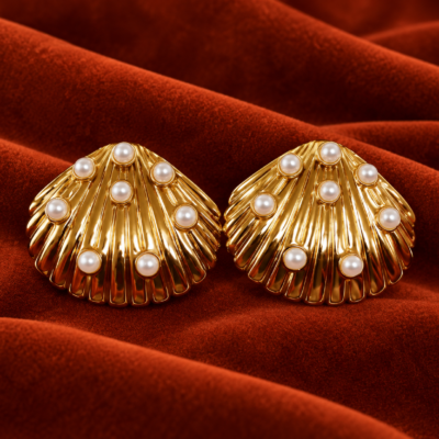 Aurelia Pearl Shell Earrings