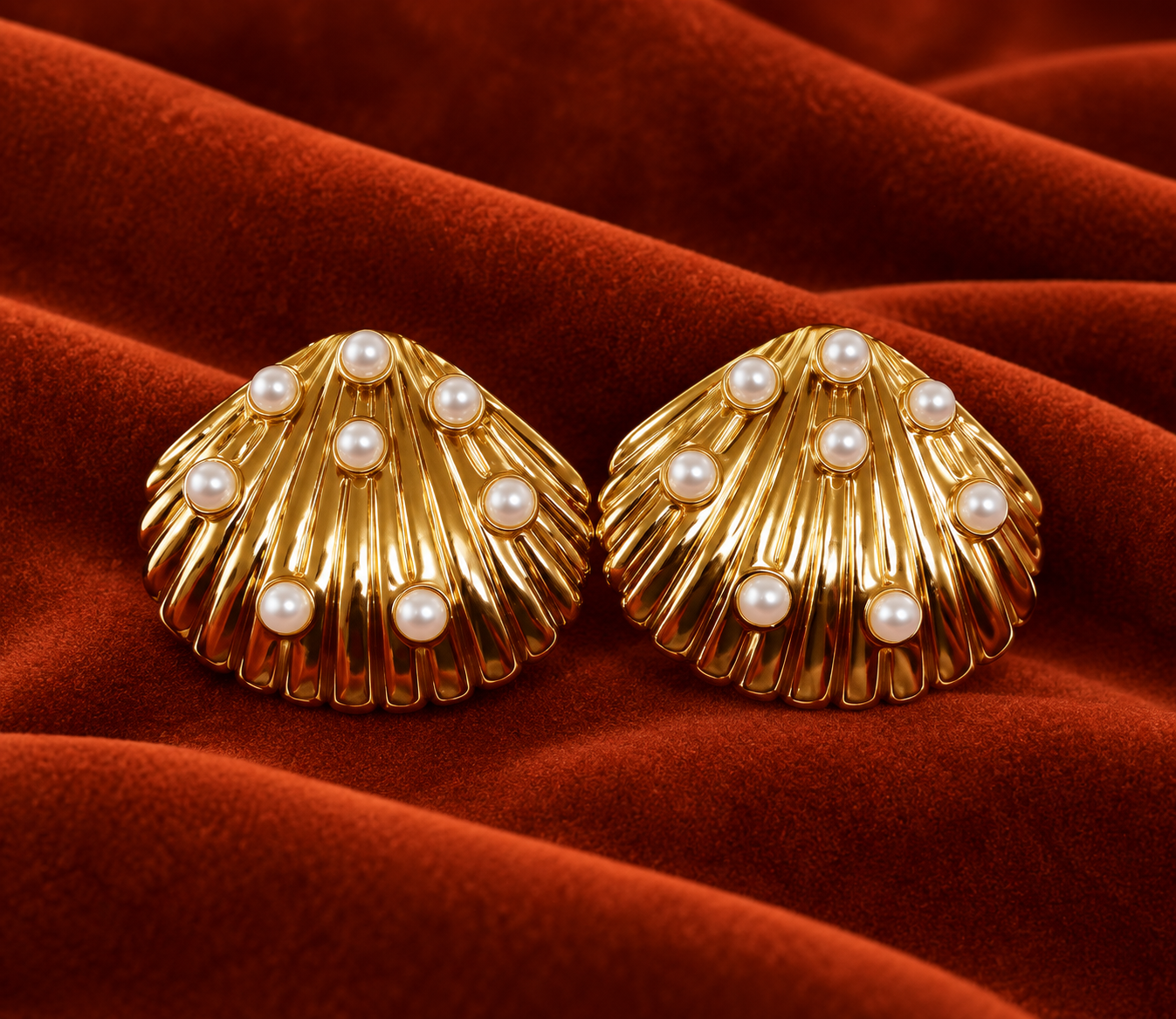 Aurelia Pearl Shell Earrings