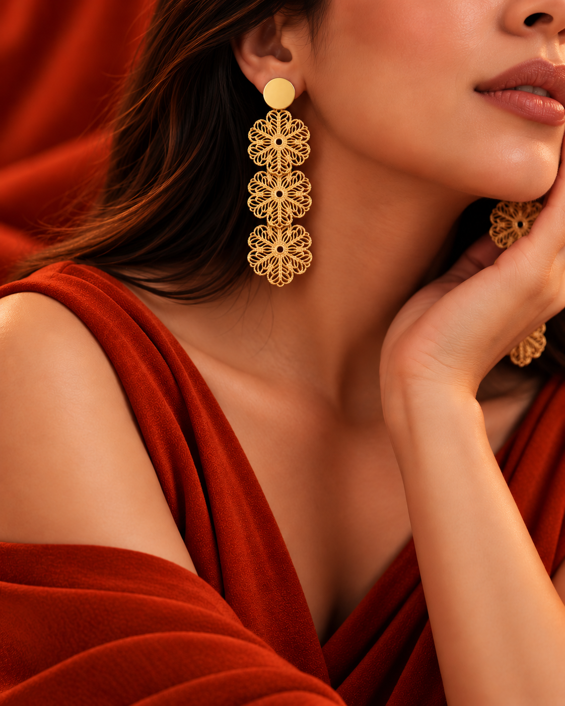 Aurelia Flakes Earrings - Image 2