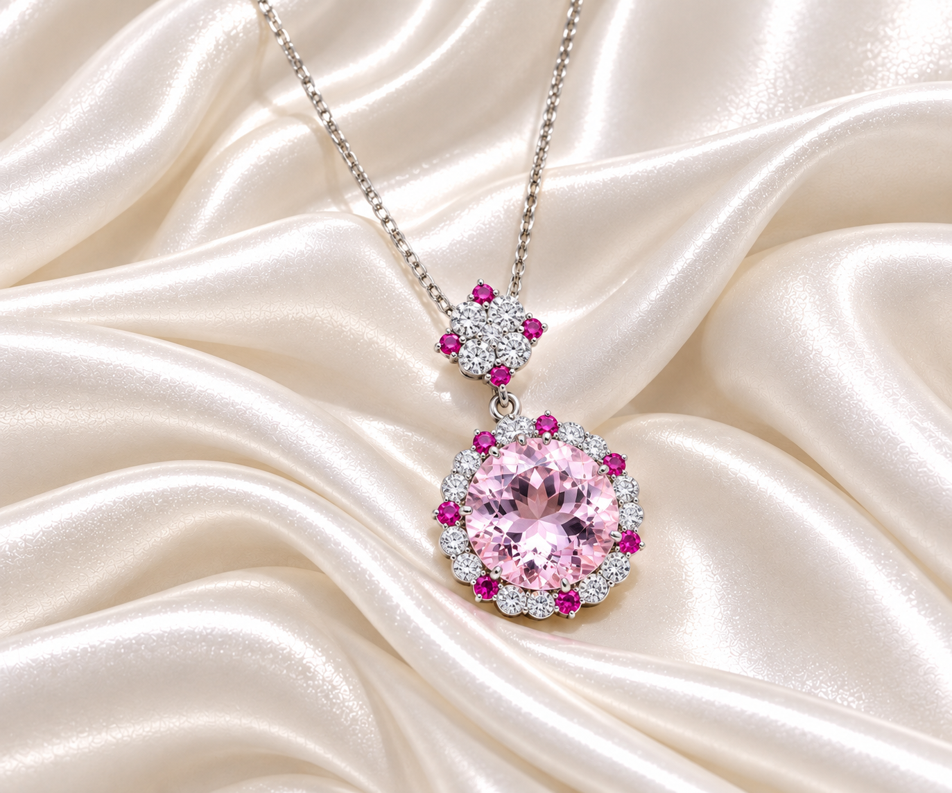 Cherry Blossom Statement Pendant - Image 3