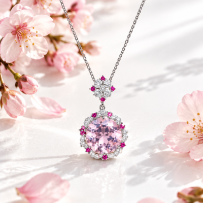 Cherry Blossom Statement Pendant